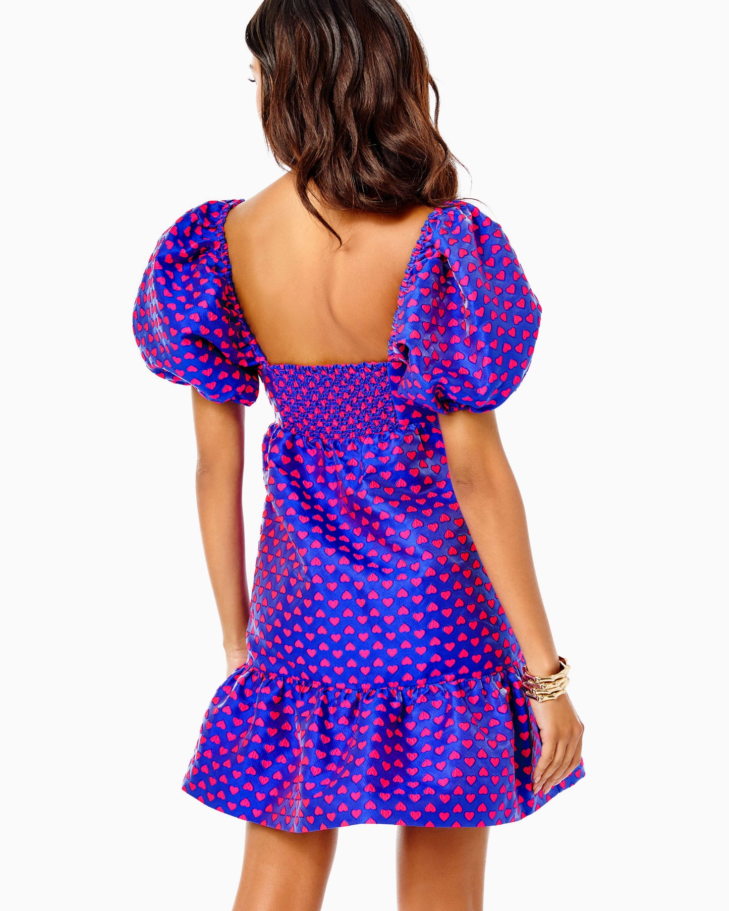 NELLE SHORT SLEEVE JACQUARD DRESS