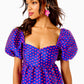 NELLE SHORT SLEEVE JACQUARD DRESS