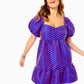 NELLE SHORT SLEEVE JACQUARD DRESS