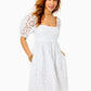 KAY SHORT SLEEVE EYELET DRESS