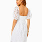 KAY SHORT SLEEVE EYELET DRESS