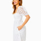 KAY SHORT SLEEVE EYELET DRESS