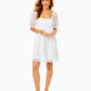 KAY SHORT SLEEVE EYELET DRESS