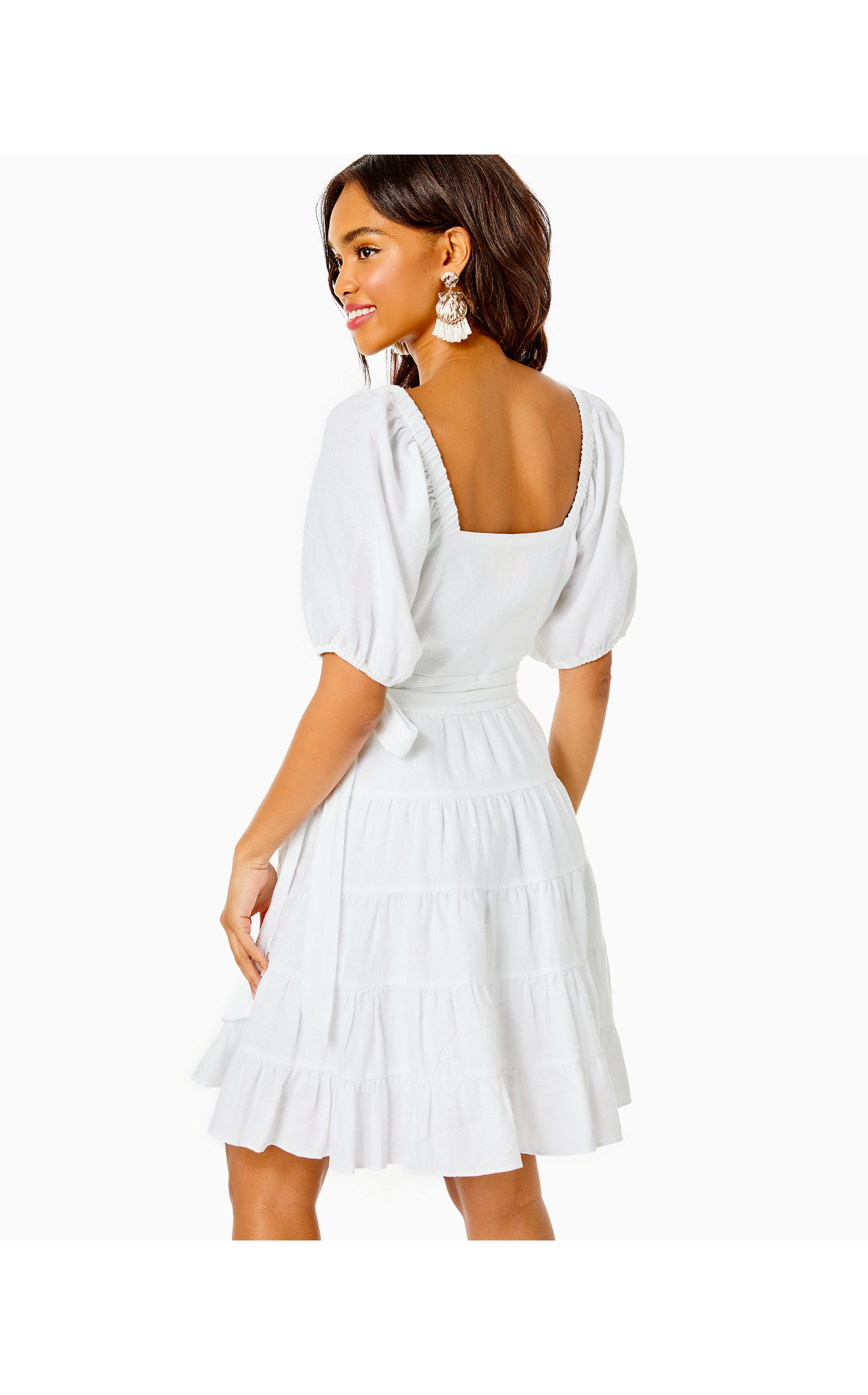 KAY SHORT SLEEVE EYELET DRESS