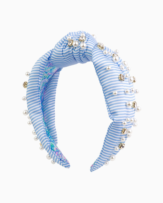 EMBELLISHED TOP KNOT HEADBAND